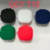 Adecuado para Funda de Auriculares Bluetooth Qcyt13, Silicona Color Sólido Pieza Única Simple Cubierta Completa Funda Protectora para Carcasa de Auriculares Bluetooth