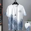Traje de Camiseta de Manga Corta de Seda de Hielo para Hombre, Ropa Deportiva Casual de Secado Rápido para Verano, Conjunto Completo de Marca de Moda Holgado para Niños