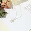 Colar Elegante de Outono e Inverno para Mulheres Design Original Galvanoplastia Ecológica Agulha de Prata S925 Loja Compra no Atacado Acessórios