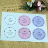 Preço de 6 Peças Novos Adesivos Decorativos Autoadesivos Redondos Rosa Roxo Branco Estilo Ins Adesivos para Embalagem de Laços DIY Adesivos
