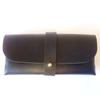 Estuche para gafas de cuero negro, estuche para gafas de PVC, duradero, portátil, estuche para gafas de sol, estuche para gafas de sol, LOGO imprimible