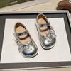 Zapatos de Bebé y Niño Pequeño de Primavera Ins Nuevos de 0 a 2 Años Aflojar Velcro Lazo Zapatos de Princesa Suela Suave Zapatos de Superficie Suave Trendy