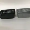 Mini Cesta de Almacenamiento de Ratán Cesta de Almacenamiento de Escritorio Caja Organizadora de Almacenamiento de Cocina Cesta de Almacenamiento de Plástico Cesta Tejida para el Hogar