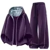2026 Nuevo Cárdigan con Capucha de Cuadros Sudadera Pantalones Deportivos para Hombre Otoño Invierno Nuevo Holgado Casual Versátil de Punto de Moda