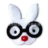 Óculos Coelhinho Toalha Adesivo Adesivo Bordado Adesivo para Roupa Infantil Adesivo de Tecido Adesivo Decorativo para Leggings Adesivo Bordado de Coelhinho