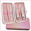 Conjunto de Cortadores de Unha 18 Peças Aparador de Sobrancelhas Ferramenta de Manicure Conjunto de 15 Peças Verde Matcha Aço Inoxidável Faca de Pedicure Cortadores de Unha