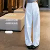 [Disponibles en 4 Colores] Pantalones Anchos Holgados de Tiro Alto con Remaches para Mujer, Pantalones Largos Casuales Estilo Khaki Old Money, en Stock al por Mayor
