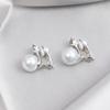 Clipe de orelha sem furo de orelha de alta qualidade atacado diamante simples imitação brincos de pérola estilo retro temperamento brincos de metal mulheres