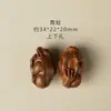 Calabaza de Sándalo Verde Rana Bolsa de Dinero Tigre Accesorios Pequeños Creativos DIY Wenwan Bolsa de Cuerda para la Mano Accesorios para Cadena de Teléfono
