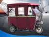 Triciclo de dosel completamente cerrado vehículo de ocio dosel triciclo para ancianos triciclo eléctrico dosel de vehículo con cerramiento transparente Dezhuzhu