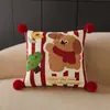 Cojín Decorativo de Perro de Dibujos Animados para Sofá de Sala de Estar con Relleno, Regalo Decorativo, Lindo Cojín para Respaldo de Ventana Abuhardillada con Acabado de Alta Gama