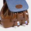 Mochila de Mezclilla Retro Linda 2025 Verano Nueva de Moda Avanzada La Más Fácil de Combinar para Niña Mochila Pequeña Bolsa Escolar de Nicho