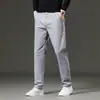 Traje de Calça Casual de Negócios Masculino Novo Primavera e Outono Calças Soltas Retas Algodão Stretch Longo para Homem