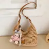 Bolso tejido calado artístico transfronterizo para mujer, nuevo modelo verano 2026, bolso de hombro para axila de gran capacidad, bolso de playa para vacaciones