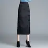 Falda bodycon retro estampada de moda para mujer, nueva colección de otoño 2026 para mujer, falda de longitud media que adelgaza, con botones de un solo paso
