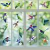 Explosiones transfronterizas pegatinas de adsorción electrostática de colibrí pegatinas de vidrio anti-impacto de aves pegatinas para ventana decoración del hogar pegatinas impermeables