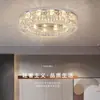 Lámpara de Sala de Estar Moderna Minimalista Elegante Lujo Ligero Lámpara Principal Dormitorio Principal Tendencia Lámpara de Techo de Cristal 2026 Nuevo Modelo Luminarias