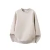 Moletom gola careca de peso pesado estilo retrô americano para homens, nova blusa casual solta para primavera e outono, camisa básica de manga longa, marca da moda