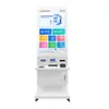 Máquina Terminal de Autoservicio Gubernamental Plateada, Máquina Todo en Uno de Consulta e Impresión, Máquina de Números de Fila para Hospital, Máquina de Pago y Recibo de Reporte de Historial Médico