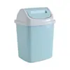 Cubo de basura para baño con tapa estrecho para inodoro tapa abatible hueco rectangular estrecho con tapa sala de estar tapa oscilante doméstico