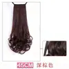 Peruca Curta para Mulheres, Estilo Amarrar, Cachos em Forma de Pera, Rabo de Cavalo Curto, Cabelo Longo Cacheado, Cabelo Sintético Trançado, Rabo de Cavalo Longo Cacheado