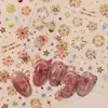 Adesivos de Unha Estilo Ano Novo Adesivos de Fogos de Artifício Estrelas para Unhas Coração Coração Gradiente Onda de Luz Decorações para Unhas Adesivos de Decoração de Unhas