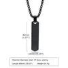 Collar Transfronterizo de Acero Inoxidable Europeo y Americano para Hombre Acero de Titanio Chapado en Oro de 18K Cadena Larga para Suéter Colgante Brillante Se Puede Grabar Joyería