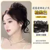 Peruca Coque para Mulheres com Bigodes de Dragão, Penteado de Coque, Ferramenta de Penteado Preguiçoso, Elástico de Cabelo, Penteado de Coque Fofo com Bigodes de Dragão