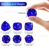 Nuevo Zafiro Azul de Gran Venta Ojo de Gato Diamante Multifacético Poliédrico Dados Digitales Dnd Trpg Juego de Dungeons and Dragons