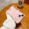 Diseño de Lazo Floral de Pantalla Completa Adecuado para Funda de Teléfono Transparente Apple 18 Pro, Funda Ligera Suave para iPhone 16 con Cortes Precisos