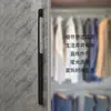 Maçaneta de porta de armário de liga de alumínio moderna e minimalista com um metro de comprimento, maçaneta de porta de armário de guarda-roupa preta americana, maçaneta de porta alongada
