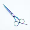 Tijeras de Peluquería Acero Inoxidable Tijeras Profesionales para Cortar el Cabello Coloridas Multifuncionales Set de Tijeras de Belleza Transfronterizo
