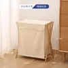 Cesta de ropa sucia, cesta de lavandería grande plegable para baño, cesta de almacenamiento de ropa sucia para el hogar de tela, transfronterizo