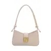 Moda Primavera 2025 Bolso Baguette Francés Moderno y Único Tendencia de Moda Diseño de Nicho Bolso de Hombro Cruzado Texturizado para Mujer