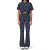 Conjunto de Yoga Cloud-Sensing Transfronterizo, Ropa Deportiva de Yoga Holgada y de Moda para Mujer, Conjunto de Running y Fitness para Ocio al Aire Libre 3091