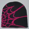 Touca de Tricô Jacquard Teia de Aranha Transfronteiriça, Touca Unissex à Prova de Frio e Quente para Uso Externo Atacado