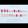 Uñas Postizas de Estilo Francés Ovaladas Cortas con Estampado de Leopardo, Flores Rojo Rosado y Estrellas, Piezas de Uñas Desmontables, Productos Terminados al por Mayor