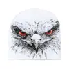 2026 Gorro de Punto con Protección para las Orejas Xiyin Temu Otoño e Invierno Nuevo Europeo y Americano para Mujer, Gorro Tejido de Águila Animal, Gorro para Clima Frío para Hombre