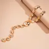 Anillos, Pulseras, Pendientes, Collares, Accesorios de Acrílico con Incrustaciones de Diamantes Ovalados Transfronterizos Europeos y Americanos, Cadenas para Clavícula de Mujer, Adornos Versátiles para el Cuello