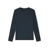 Camiseta Térmica de Lana Merino y Tencel para Mujer, Nuevo Estilo Otoño e Invierno 2026, Top Cálido Cepillado por Ambos Lados, Se Puede Usar como Capa Base o Prenda Exterior