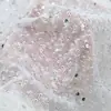 Tecido Jacquard de Agulha Grossa com Peças Bordadas, Tecido da Moda para Mulheres Tingido de Branco