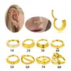 Novo Anel Fechado Liso de Aço Inoxidável Henson Estilo Europeu e Americano Simples Anel de Nariz e Joia para Piercing de Orelha em Forma de Cobra Torcida