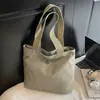 Bolsa de lona casual, leve, simples, nova bolsa de mão feminina, bolsa tote simples e versátil, bolsa para livros, bolsa para almoço, mini estilo Ins