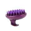 Nuevo Peine Masajeador de Cabeza de Silicona Estilo Japonés para Estimulación de Meridianos, Doble Uso para Cabello Seco y Húmedo, Moldeado por Inyección