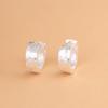 Pendientes de Plata S925 Rey Ciervo Dorado Diseño Hielo Picado Pendientes de Moda Lujo Ligero Personalizados Plata Lisa para Mujer Pendientes