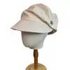 Gorra de estilo retro japonés con botones plisados para mujer, protección solar para primavera y verano, hace que la cara se vea más pequeña, ligera, transpirable, versátil y elegante, sombrero nube