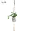 Bolsa de red para macetas de Amazon Gardening, tejida a mano, de cuerda de algodón, para colgar en interiores y exteriores.