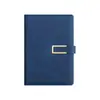 Set de regalo de caja con cuaderno de cuero sintético para oficina, cuaderno de papelería para reuniones de alta estética