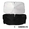 Parasol delantero para coche con cordón, aislante térmico, resistente a los rayos UV, cubierta interior para parabrisas con anillo de extracción, protección solar
