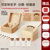 Caja de Colección de Recuerdos de Lanugo de Bebé y Cordón Umbilical Fabricación Conmemoración de los Cien Días y Luna Llena del Recién Nacido Botella de Conservación de Lanugo y Dientes de Bebé
